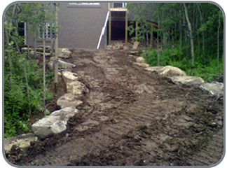 Landscaping - Rock Wall